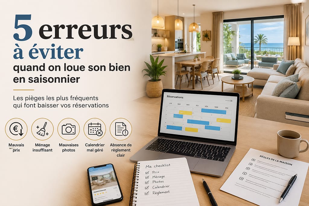5 erreurs à éviter quand on loue son bien en saisonnier